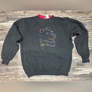 Vintage 90s Winnie the Pooh “Silly Old Bear” Embroidered Crewneck Sweatshirt XL